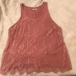 Maurices Plus Size 2 Lace Tank Top